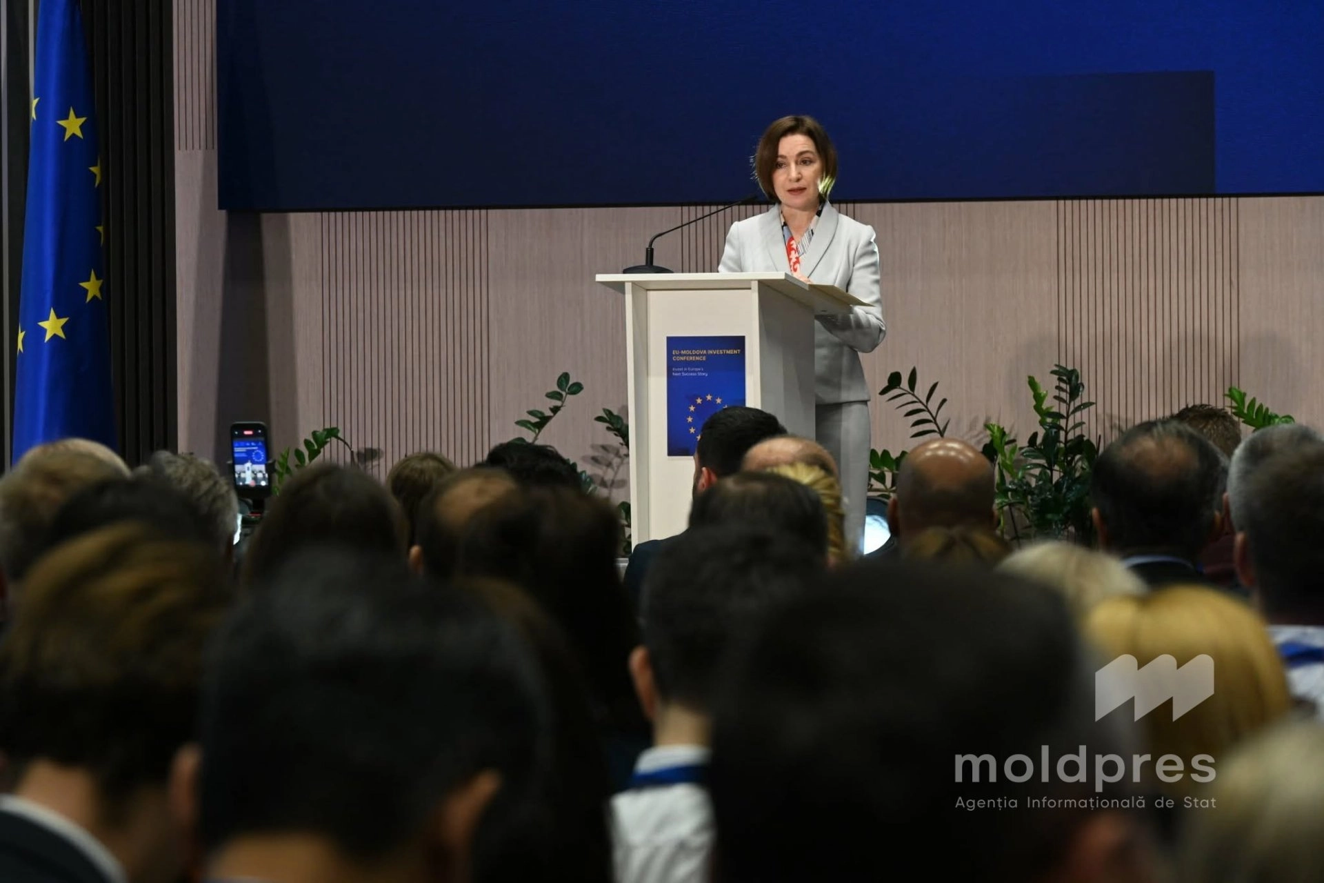 Președinta Maia Sandu, la Conferința investițională R. Moldova – Uniunea Europeană: „Tot mai mulți prieteni din UE vor să contribuie la succesul economic al țării noastre”