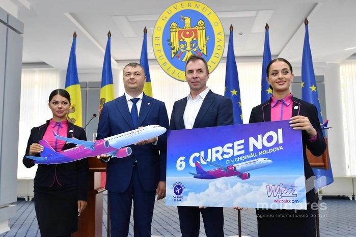 Wizz Air anunță o extindere majoră în Republica Moldova, cu șase rute noi și două aeronave la baza din Chișinău