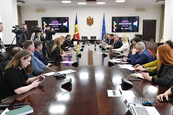 Sprijin pentru promovarea exporturilor: Programul „Bridge export”, cu un buget de 60 de milioane de lei, lansat la Chișinău