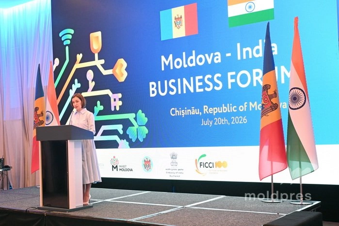Forumul de afaceri Moldova – India, desfășurat la Chișinău. Maia Sandu: „India știe cum să transforme ambiția în dezvoltare, iar Republica Moldova știe cum să transforme provocările în reforme”