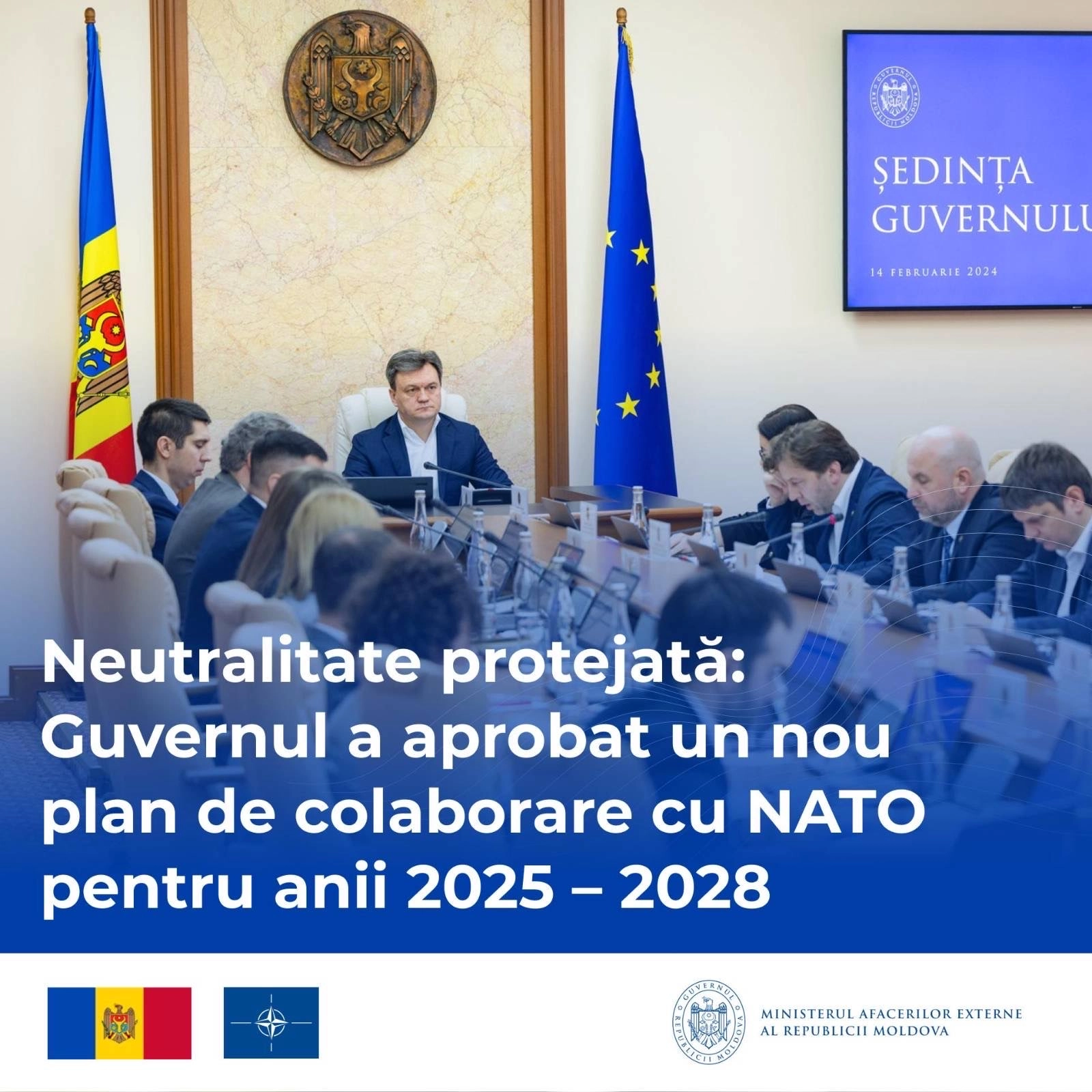 Executivul a aprobat un nou plan de colaborare cu NATO